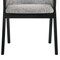 Armen Living Renzo Light Gray Fabric and Black Wood Dining Side Chairs, PK2 LCRESIBLGR - alternate 3